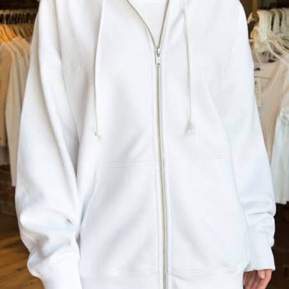 Brandy Melville Jackets & Blazers - Brandy Melville Christy Hoodie (White)